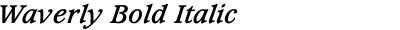 Waverly Bold Italic